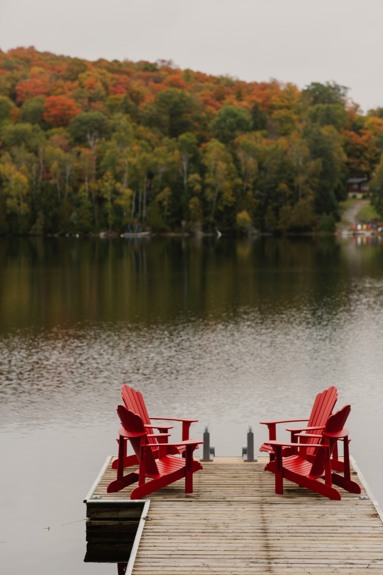 Lake and dock view from The Silver Clam